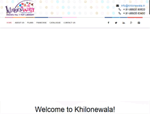 Tablet Screenshot of khilonewala.in